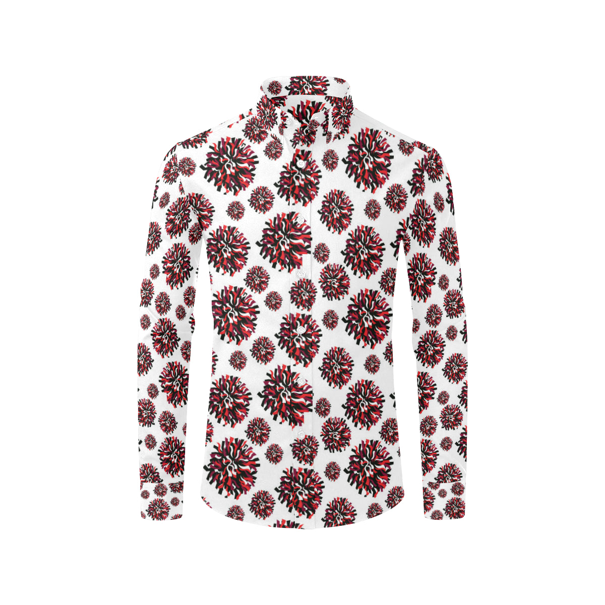 Cheerleader Pattern Print Design 01 Men's Long Sleeve Shirt
