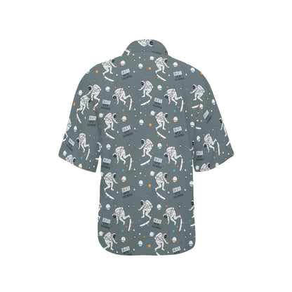 Skateboard Print Design LKS306 Women's Hawaiian Shirt