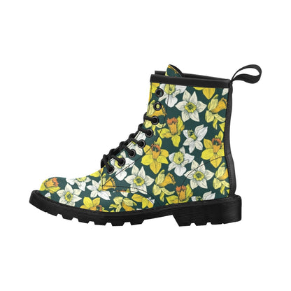 Daffodils Pattern Print Design DF02 Women's Boots