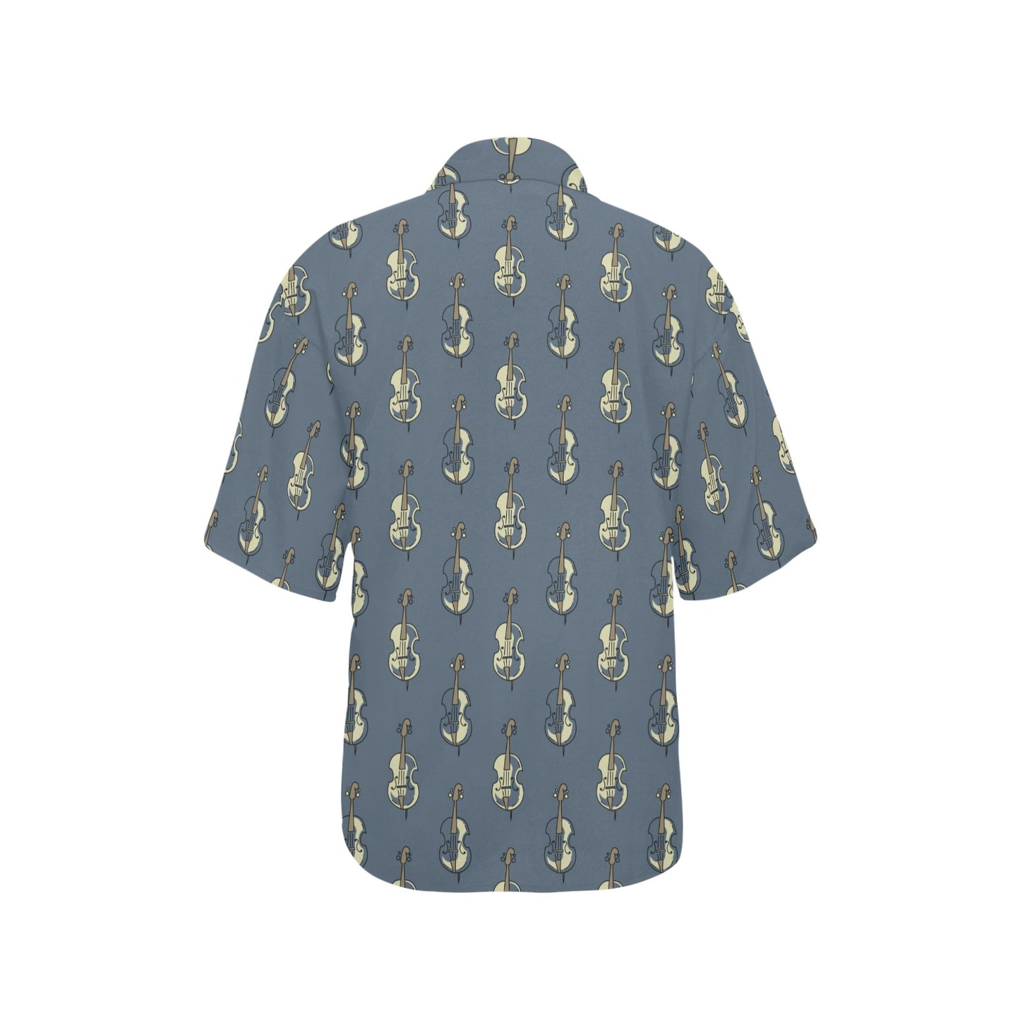 Violin Print Design LKS403 Women's Hawaiian Shirt