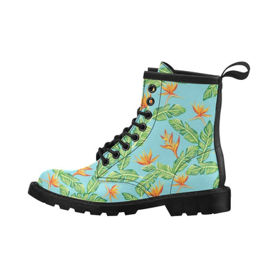 Bird Of Paradise Pattern Print Design BOP04 Women's Boots