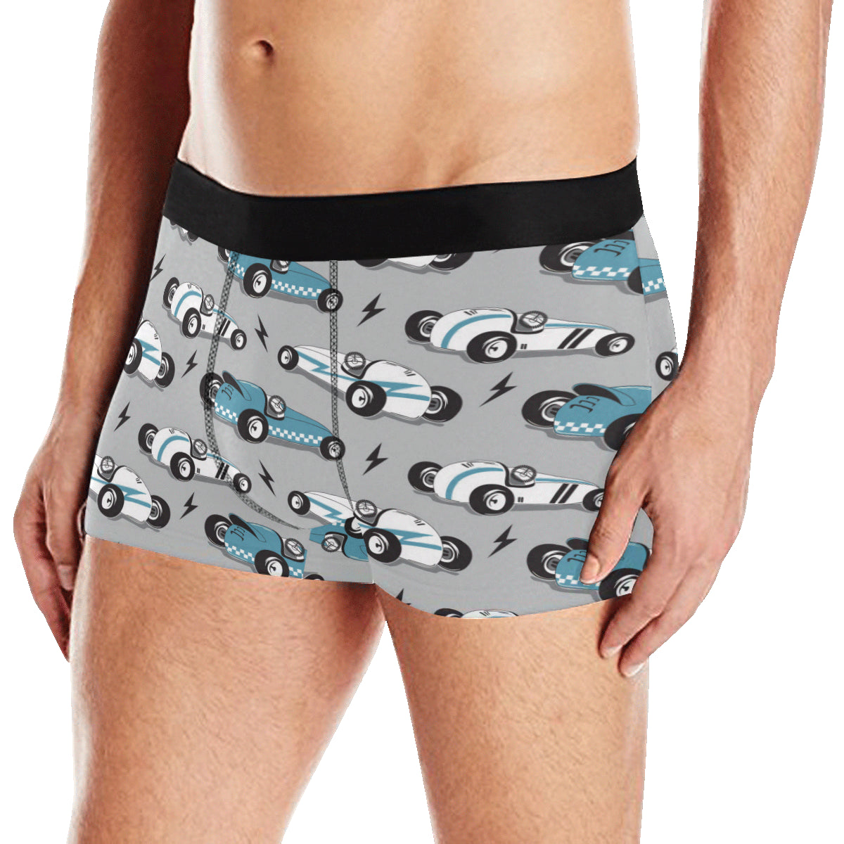 Racing Vintage Pattern Print Design A02 Men's Boxer Briefs