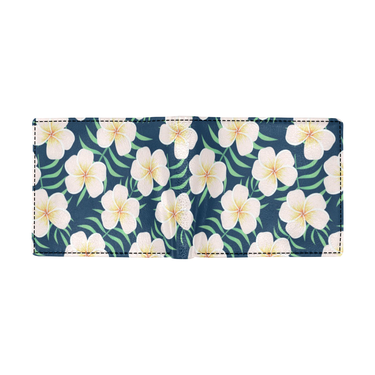Pink Plumeria Pattern Print Design PM016 Men's ID Card Wallet