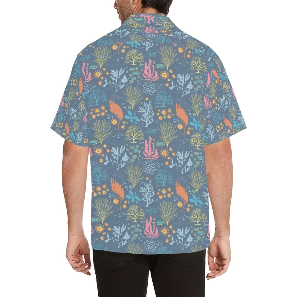 Seaweed Print Design LKS304 Men's Hawaiian Shirt