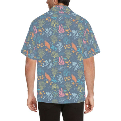 Seaweed Print Design LKS304 Men's Hawaiian Shirt