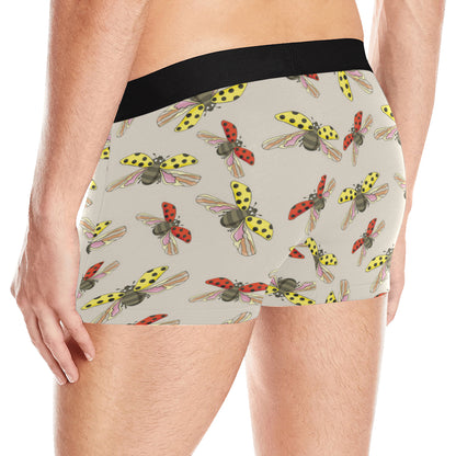Ladybug Pattern Print Design 04 Men's Boxer Briefs