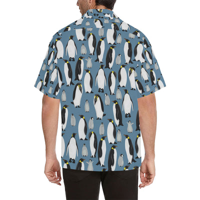 Penguin Pattern Print Design A03 Men's Hawaiian Shirt