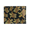 Gold Tribal Turtle Polynesian Themed Men's ID Card Wallet