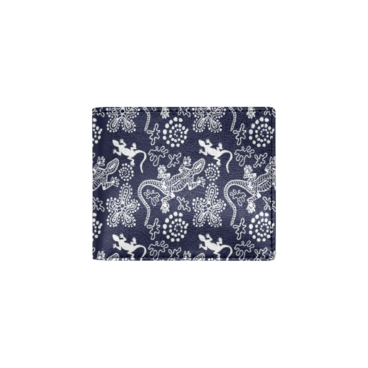 lizard Pattern Print Design 03 Men's ID Card Wallet