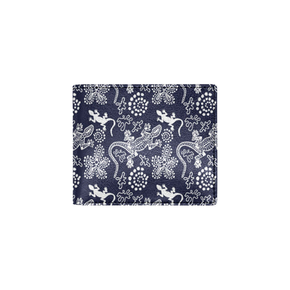 lizard Pattern Print Design 03 Men's ID Card Wallet