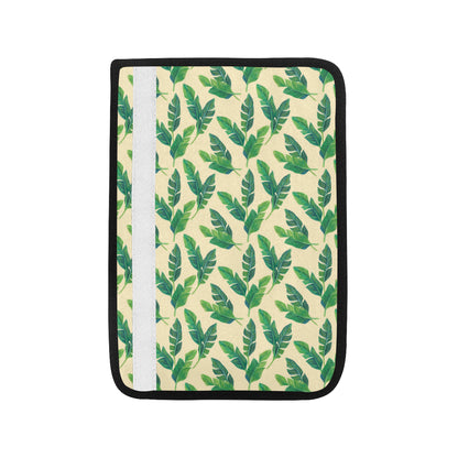 Banana Leaf Pattern Print Design 01 Car Seat Belt Cover