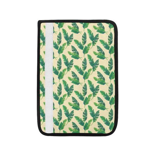 Banana Leaf Pattern Print Design 01 Car Seat Belt Cover