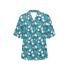 Butterfly Pattern Print Design 012 Women's Hawaiian Shirt