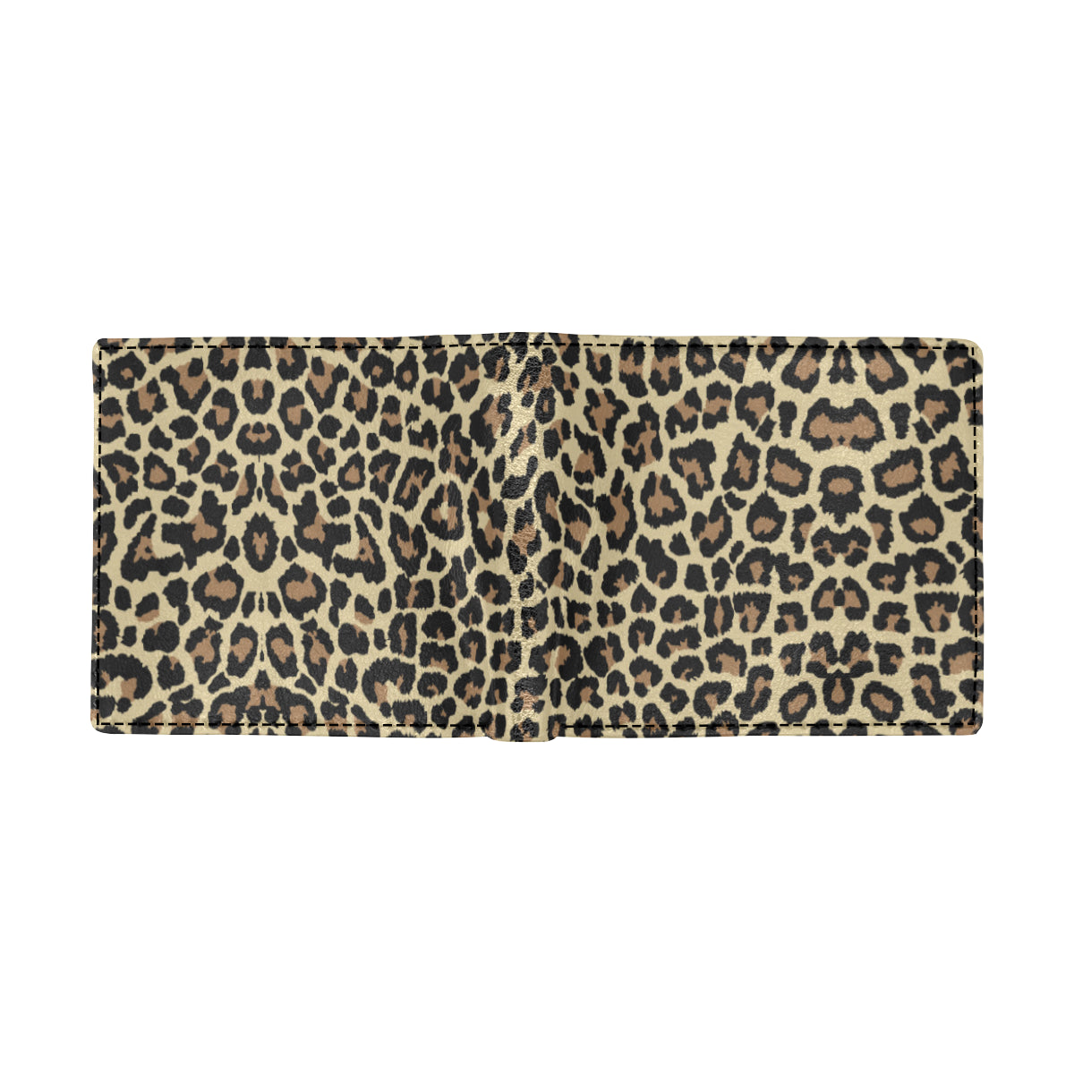 Cheetah Pattern Print Design 02 Men's ID Card Wallet