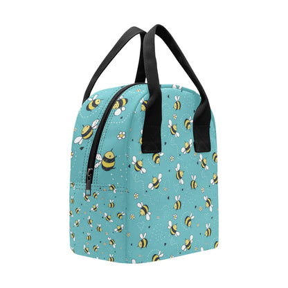 Bee Pattern Print Design BEE02 Insulated Lunch Bag