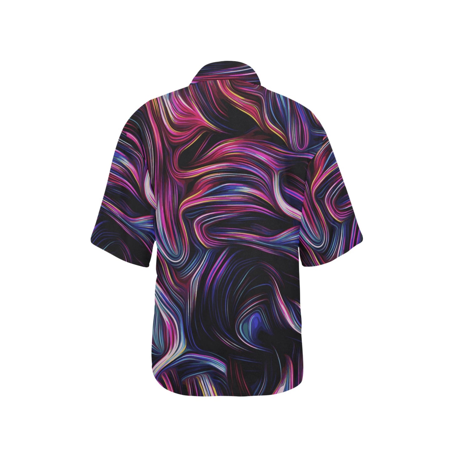 Liquid Pattern Print Design 01 Women's Hawaiian Shirt
