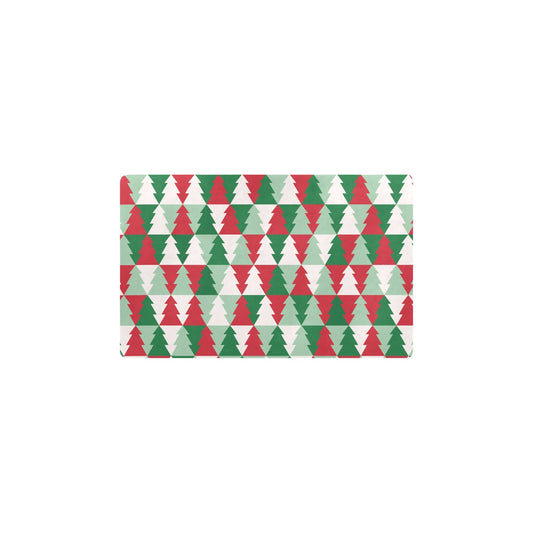 Christmas Tree Pattern Print Design 01 Kitchen Mat