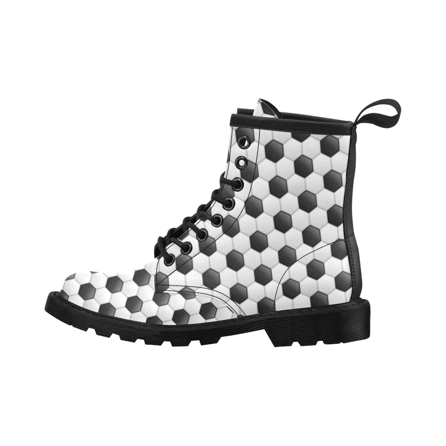 Soccer Ball Texture Print Pattern Women's Boots