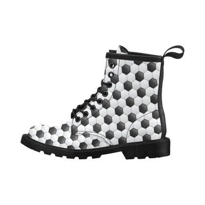 Soccer Ball Texture Print Pattern Women's Boots