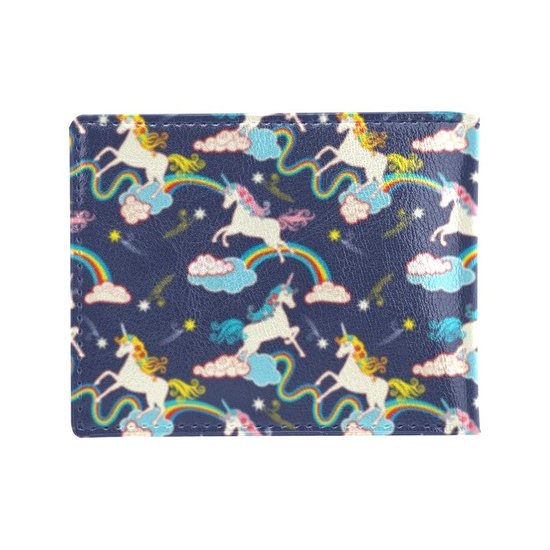 Unicorn Print Design LKS304 Men's ID Card Wallet