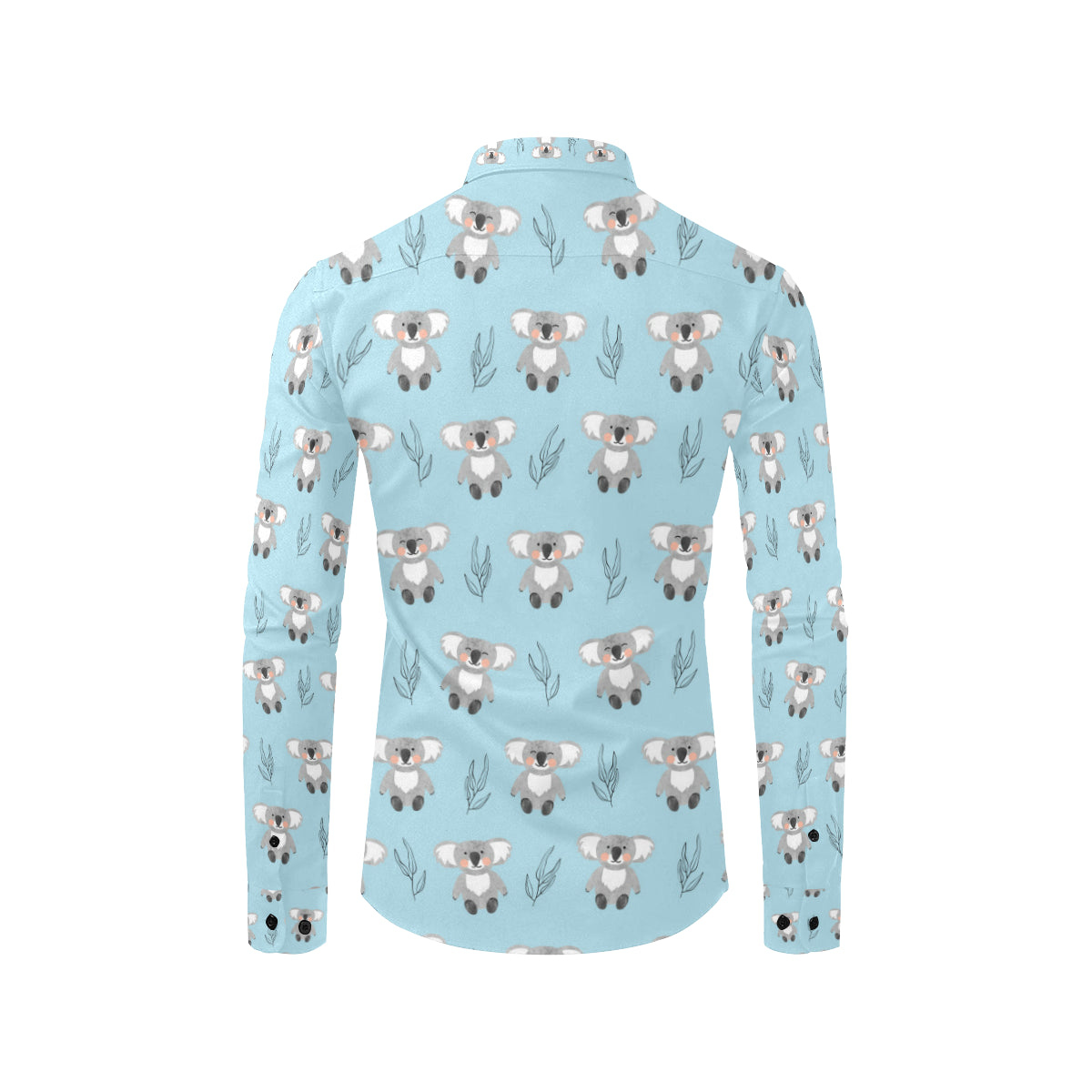 Koala Pattern Print Design 01 Men's Long Sleeve Shirt