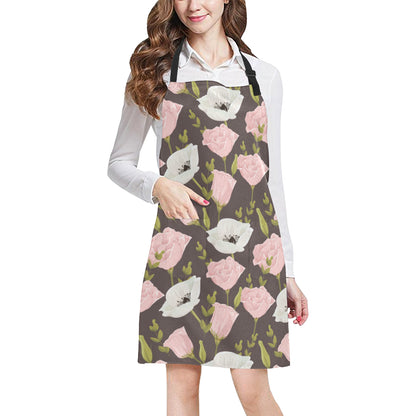 Anemone Pattern Print Design AM011 Apron with Pocket