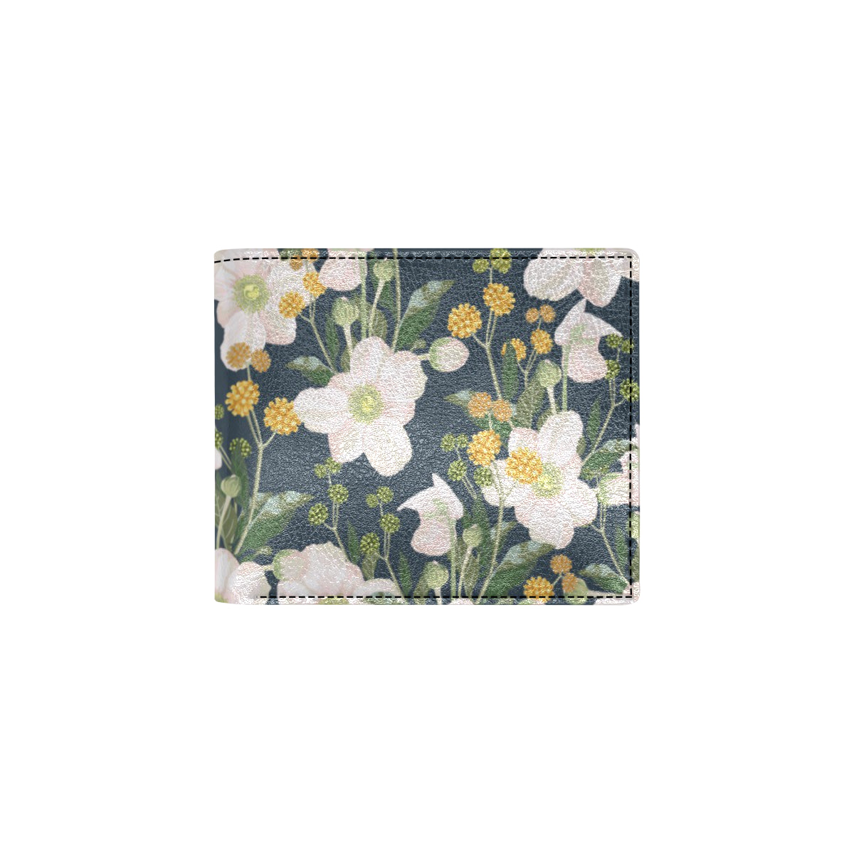 Anemone Pattern Print Design AM04 Men's ID Card Wallet