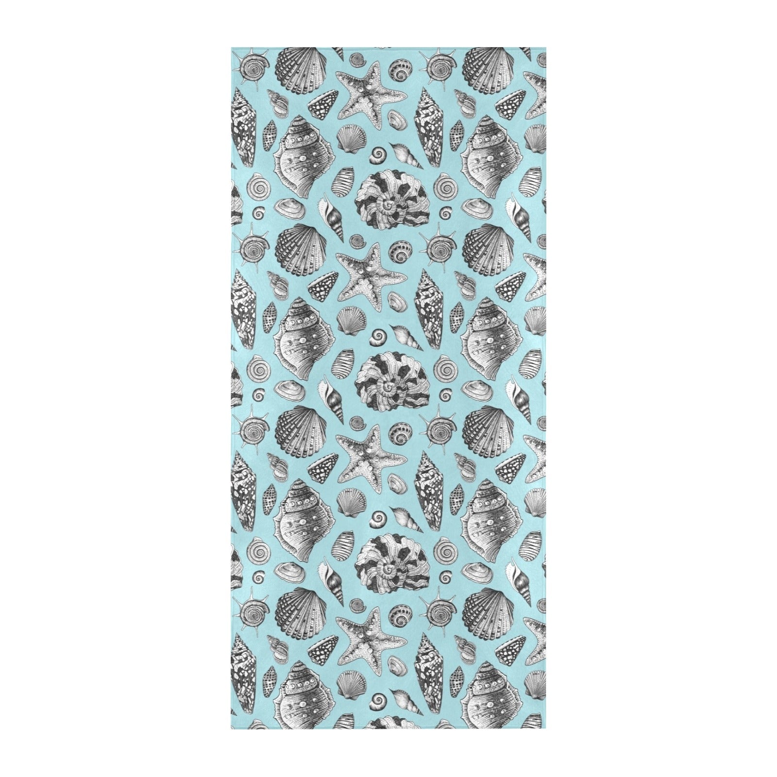 Seashell Beach Print Design LKS302 Beach Towel 32" x 71"