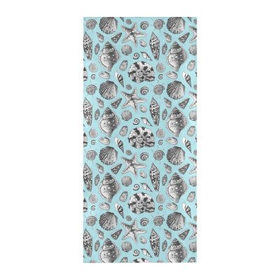 Seashell Beach Print Design LKS302 Beach Towel 32" x 71"