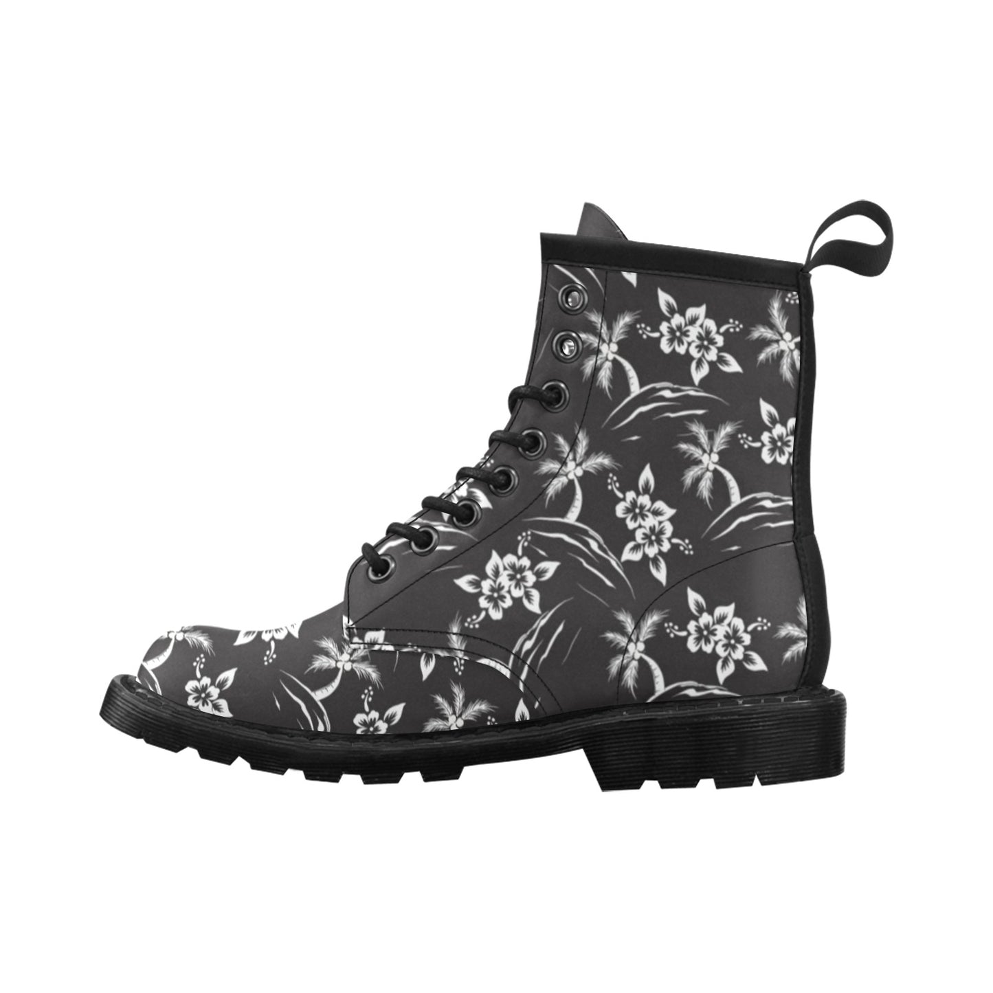 Palm Tree Pattern Print Design PT02 Women's Boots
