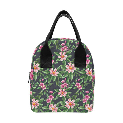 Summer Floral Pattern Print Design SF010 Insulated Lunch Bag