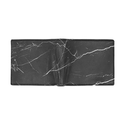 Marble Pattern Print Design 04 Men's ID Card Wallet