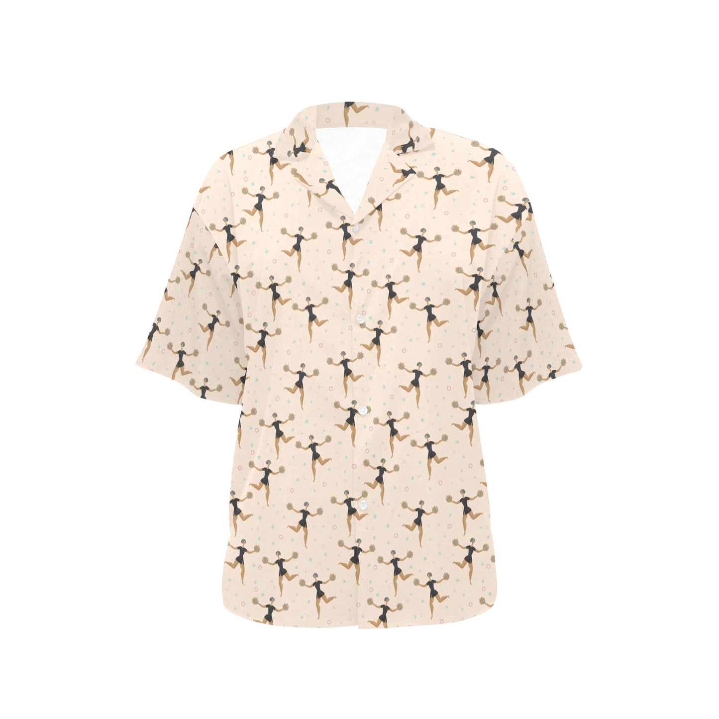 Cheerleader Pattern Print Design 03 Women's Hawaiian Shirt