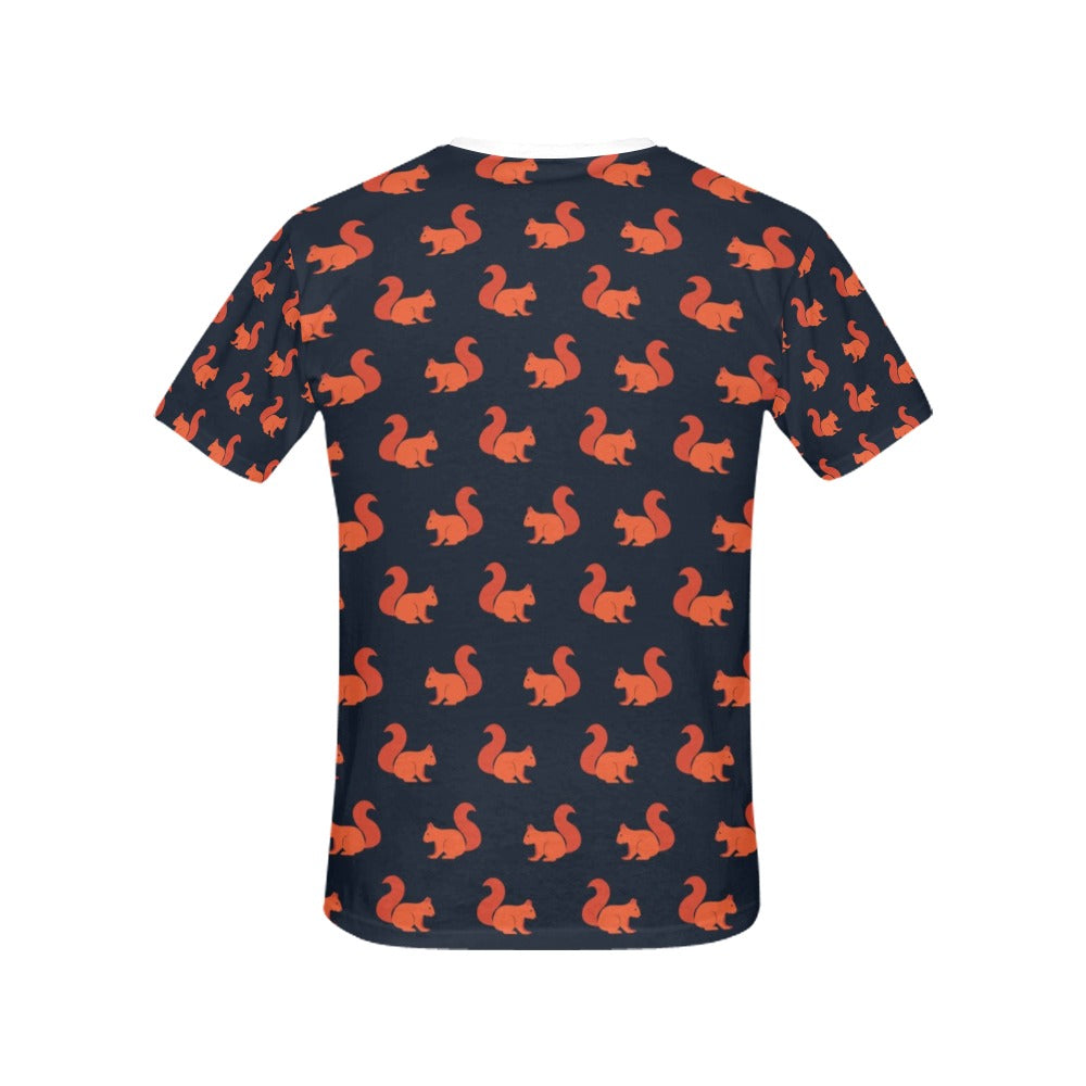 Squirrel Print Design LKS306 Women's  T-shirt