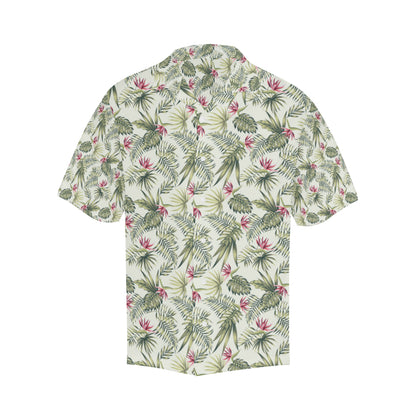 Bird Of Paradise Pattern Print Design 04 Men's Hawaiian Shirt