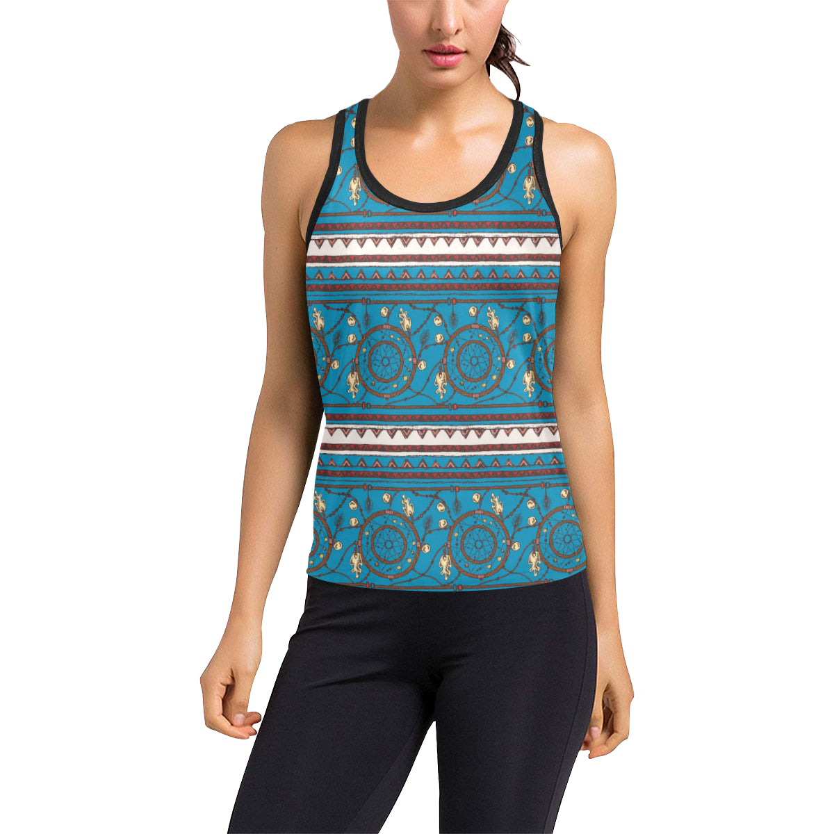 Dream catcher aztec Women's Racerback Tank Top