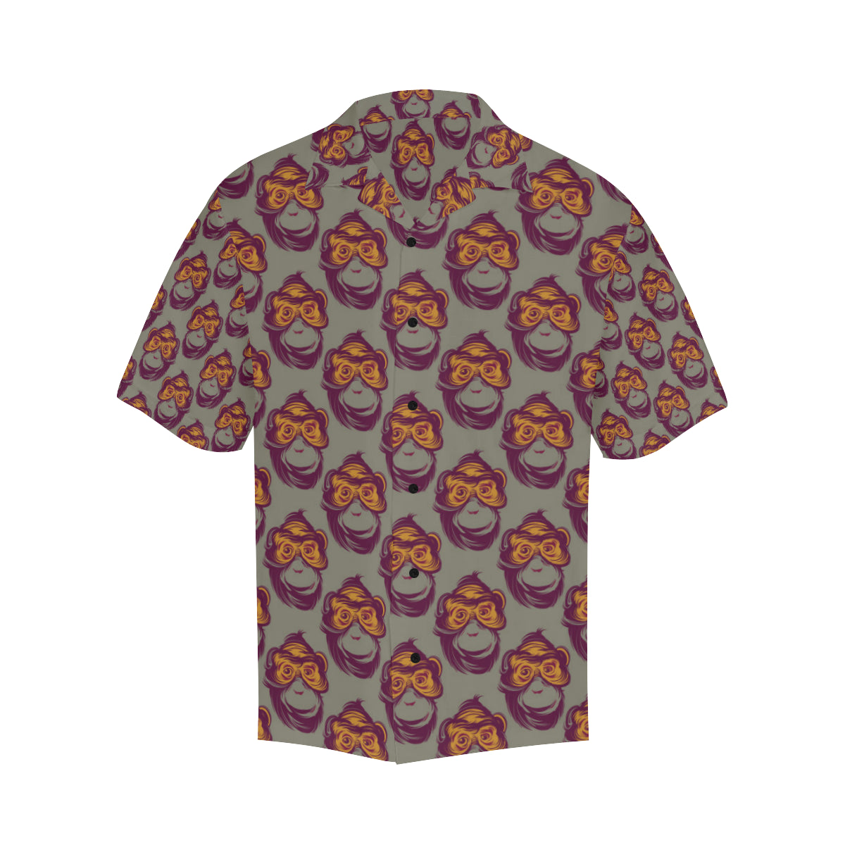 Chimpanzee Pattern Print Design 02 Men's Hawaiian Shirt