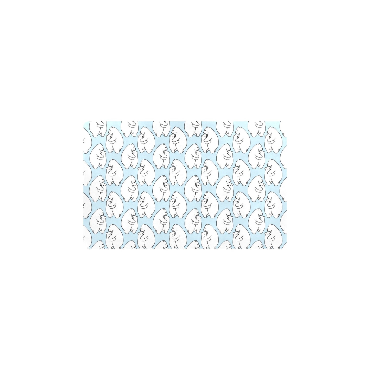Polar Bear Pattern Print Design PB08 Kitchen Mat