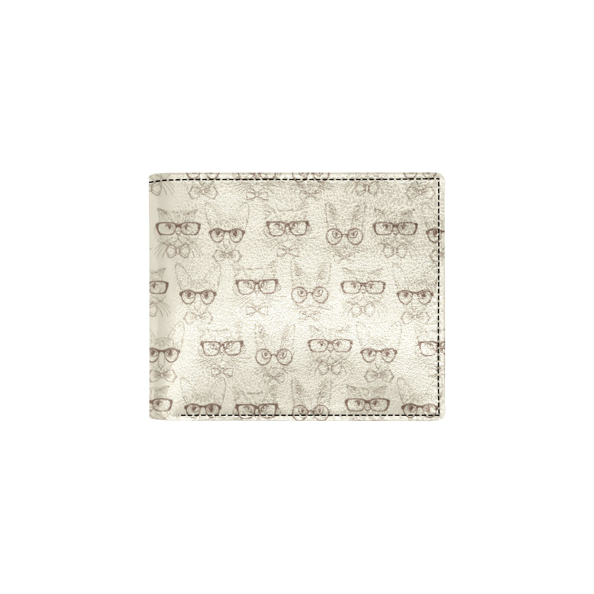 Cat Pattern Print Design 02 Men's ID Card Wallet