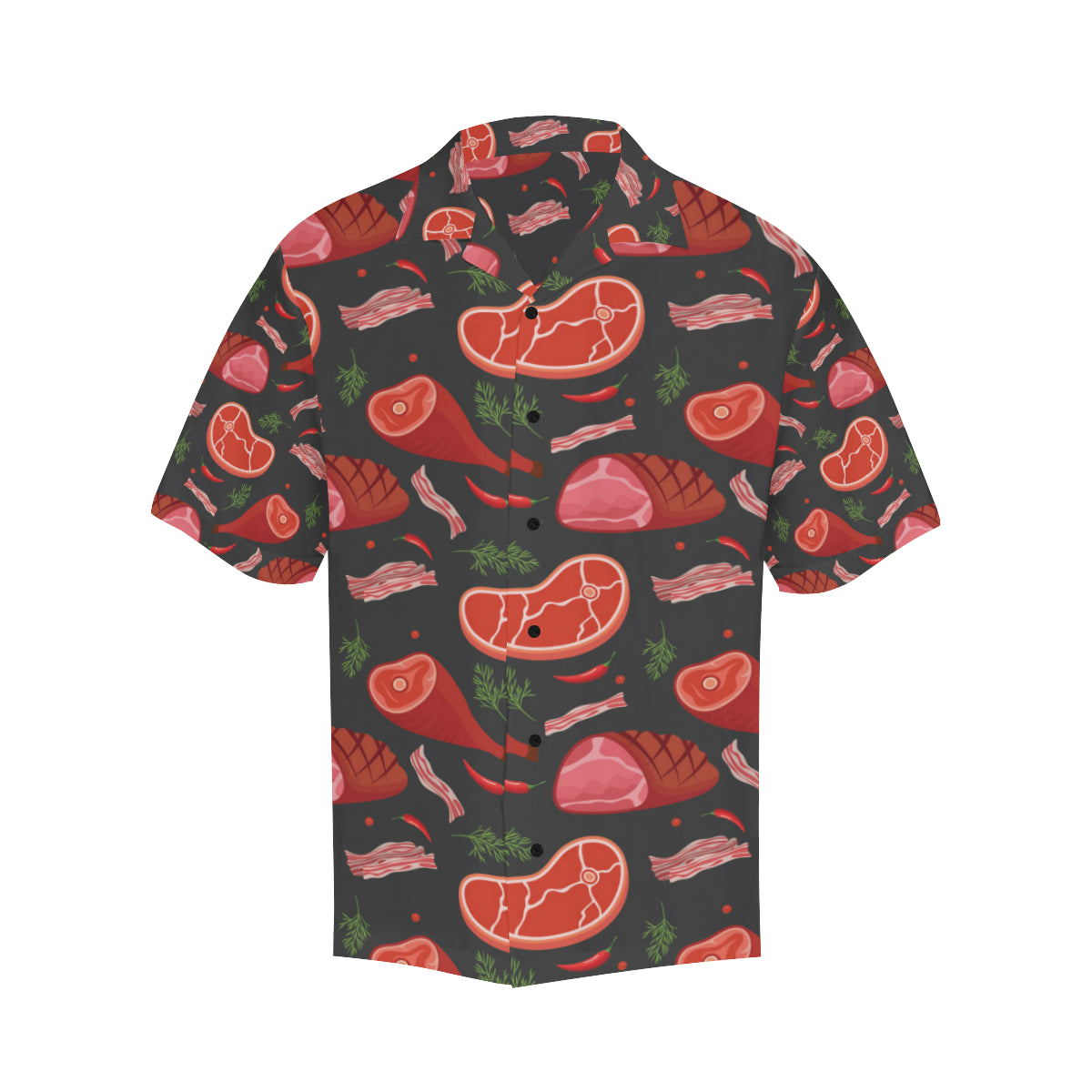 Meat Pattern Print Design 03 Men's Hawaiian Shirt