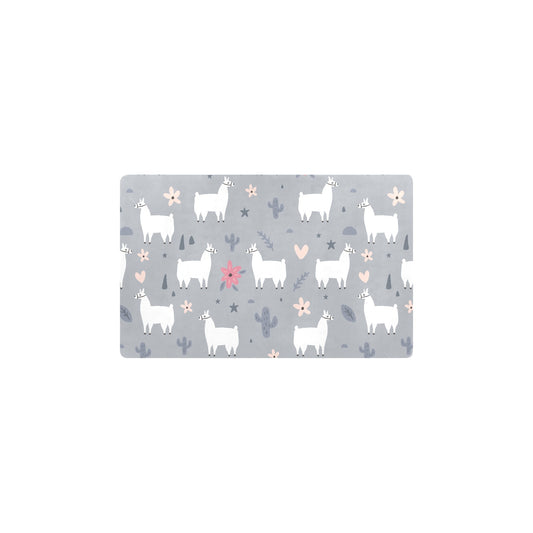 Llama Pattern Print Design 010 Kitchen Mat