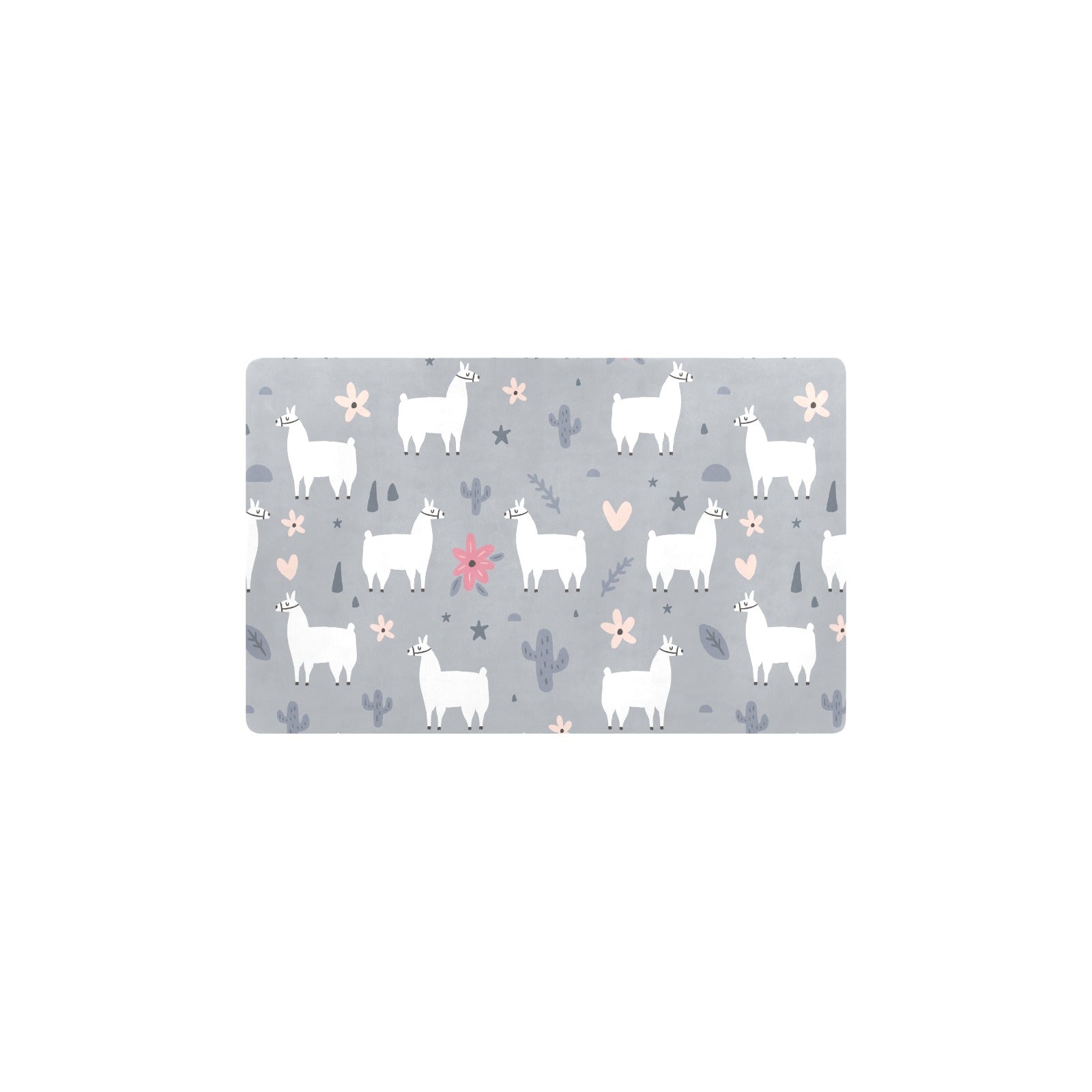 Llama Pattern Print Design 010 Kitchen Mat