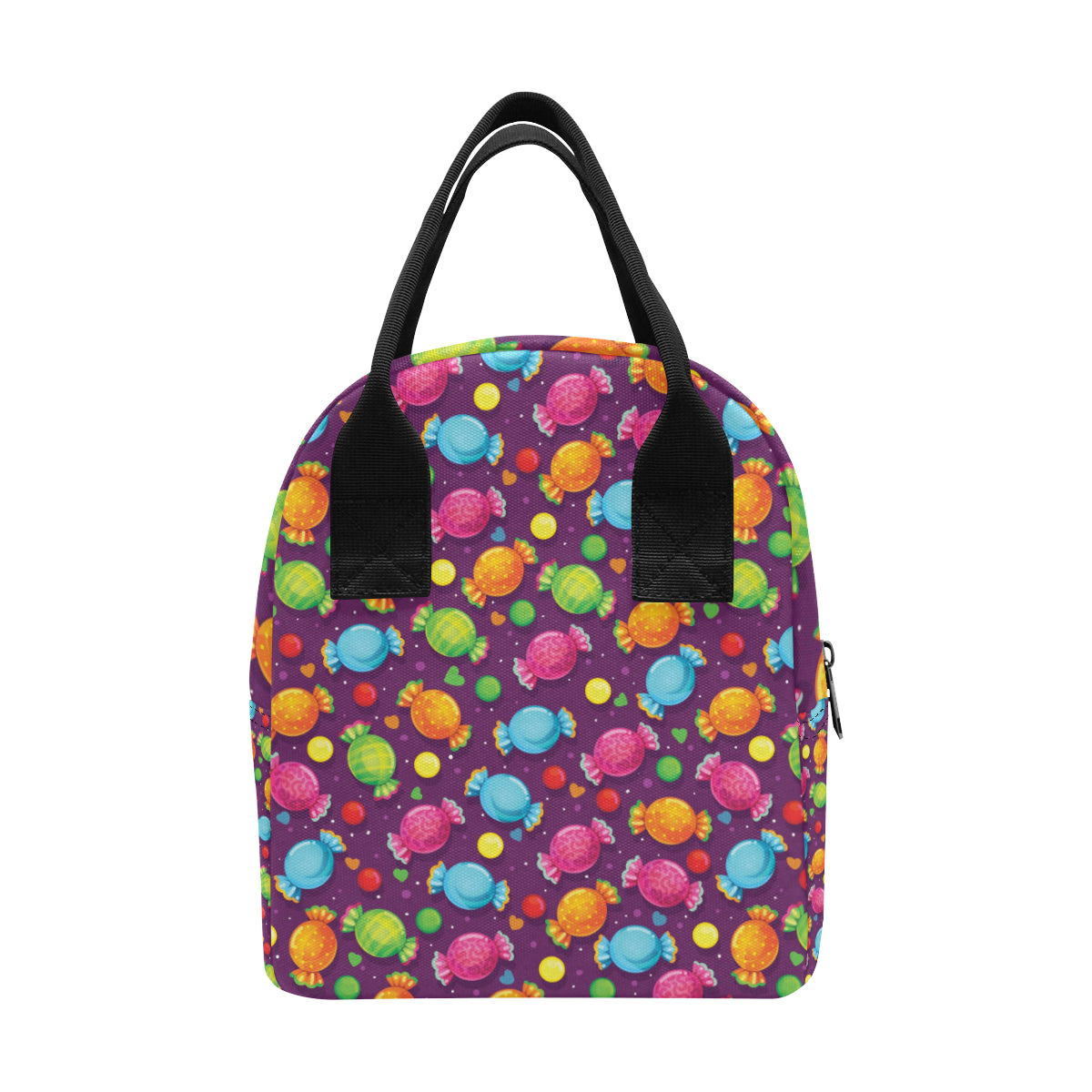 Candy Pattern Print Design CA05 Insulated Lunch Bag