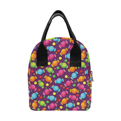 Candy Pattern Print Design CA05 Insulated Lunch Bag