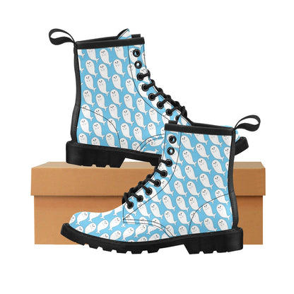 Sea Lion Print Design LKS402 Women's Boots