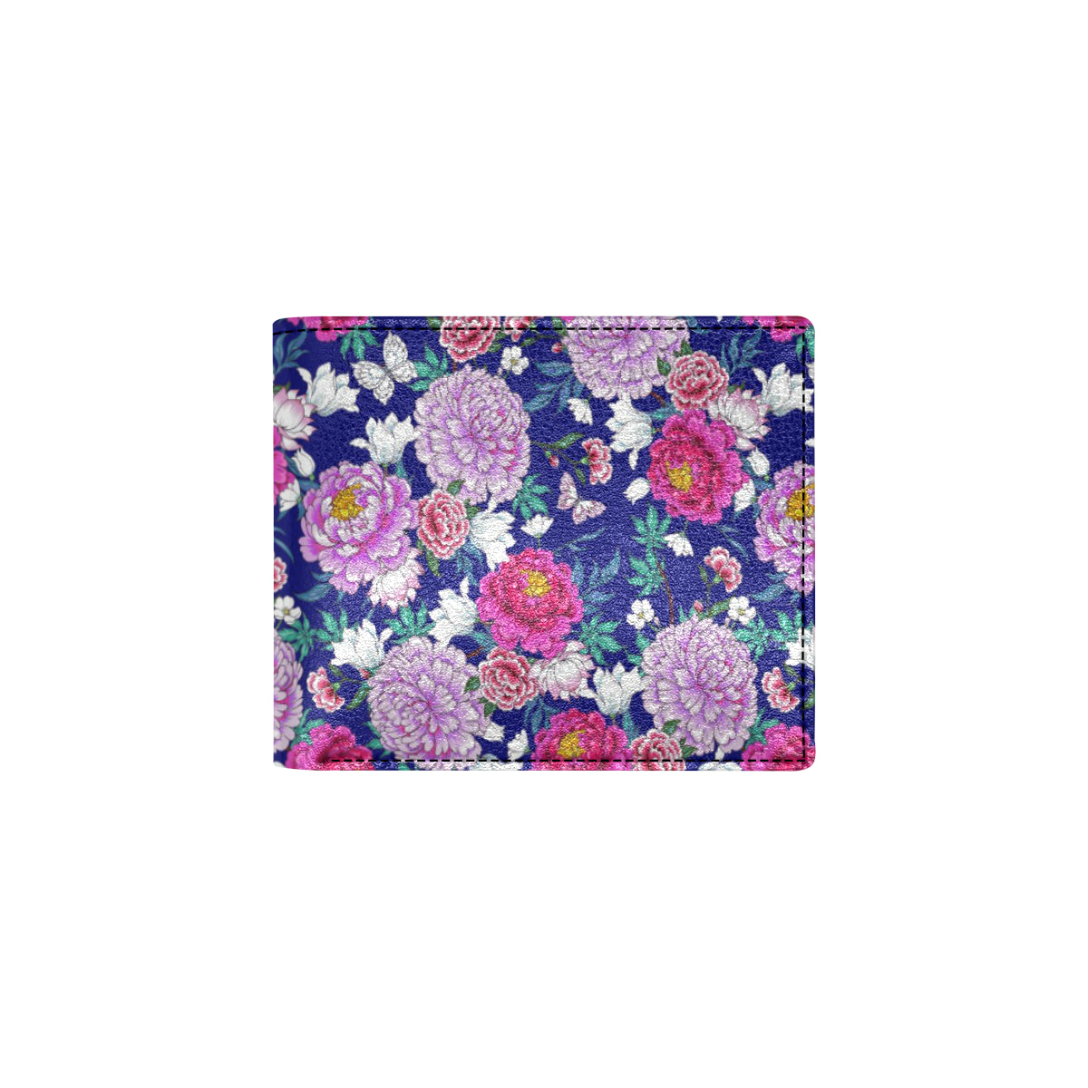 Dahlia Pattern Print Design DH013 Men's ID Card Wallet