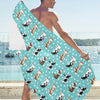 Cattle Print Design LKS405 Beach Towel 32" x 71"