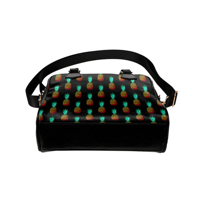 Pineapple Pattern Print Design A05 Shoulder Handbag
