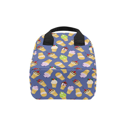 Ice Cream Pattern Print Design IC03 Insulated Lunch Bag