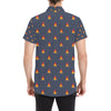 Campfire Pattern Print Design 02 Men's Short Sleeve Button Up Shirt